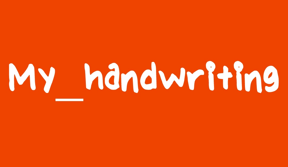 My_handwriting font big