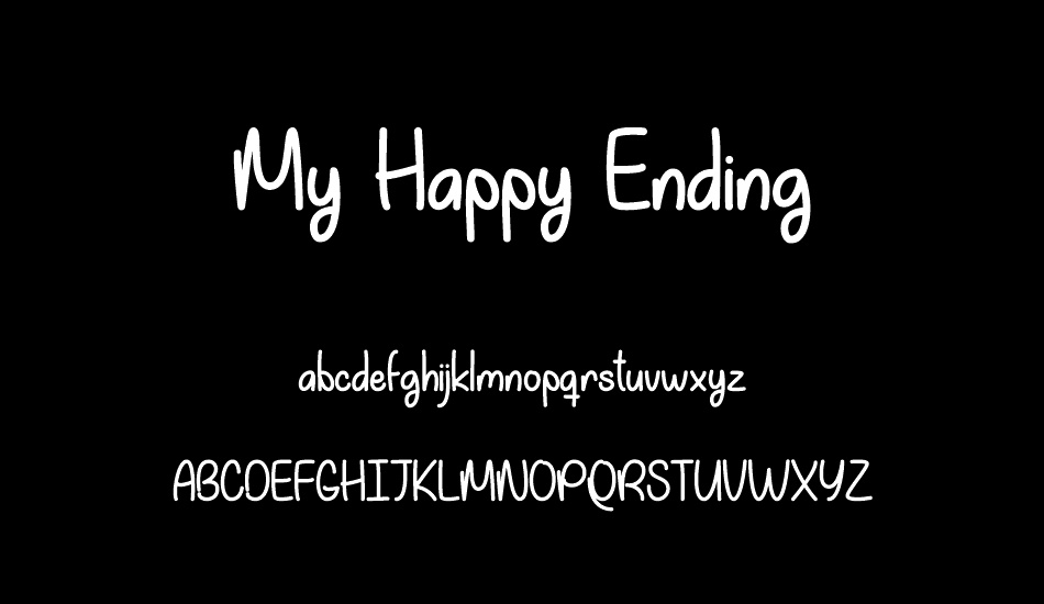 My Happy Ending font