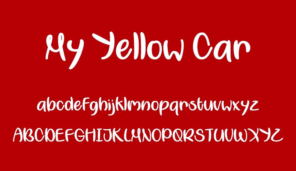 My Yellow Car font