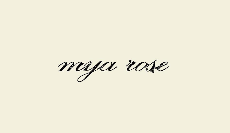 mya rose font big