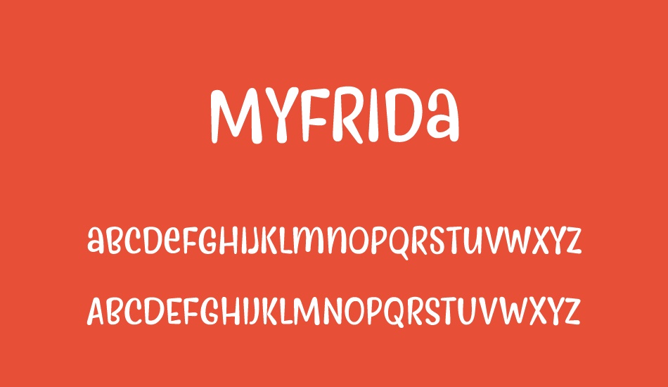 Myfrida font