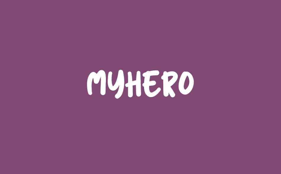 Myhero font big