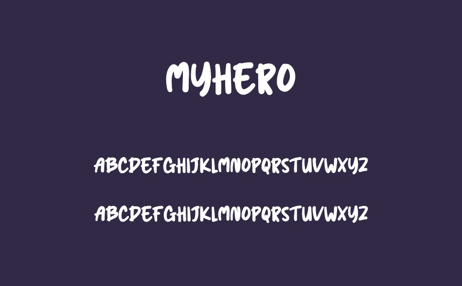 Myhero font