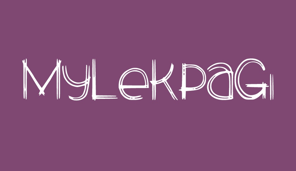 MyLekpaGirlfriend font big