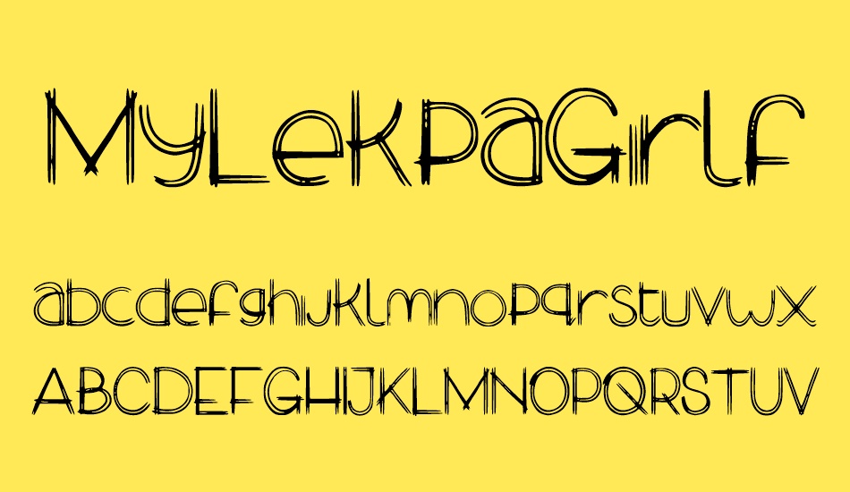 MyLekpaGirlfriend font