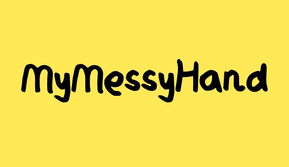 MyMessyHandwriting font big