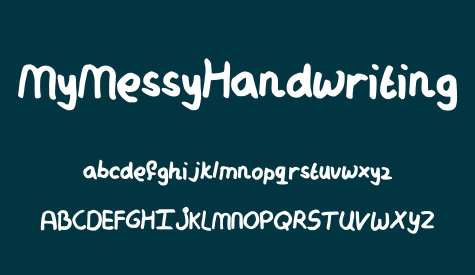 MyMessyHandwriting font