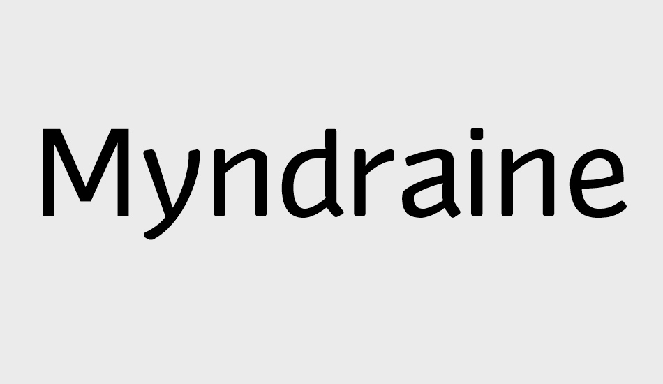 Myndraine font big