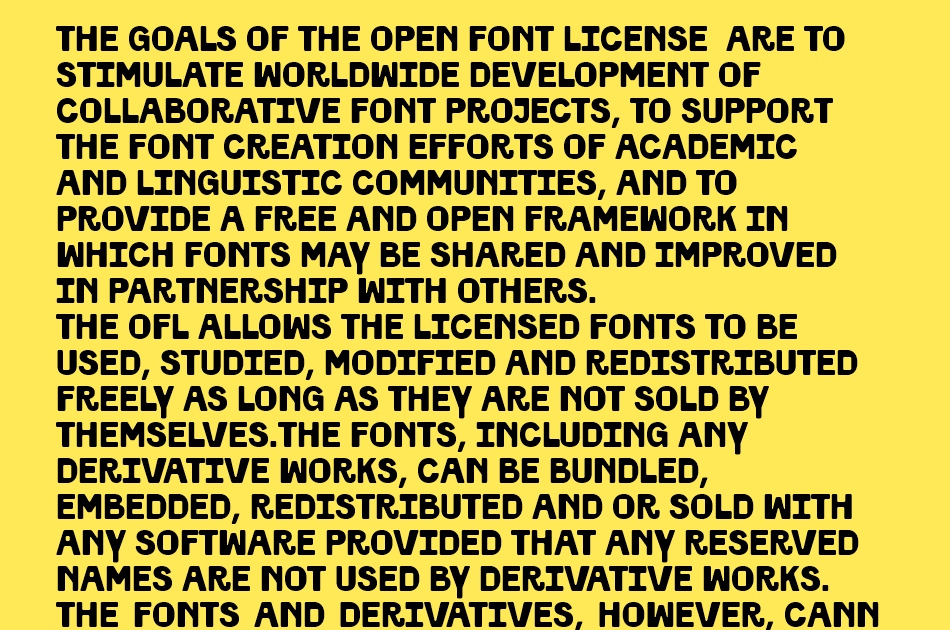 Myolin font 1