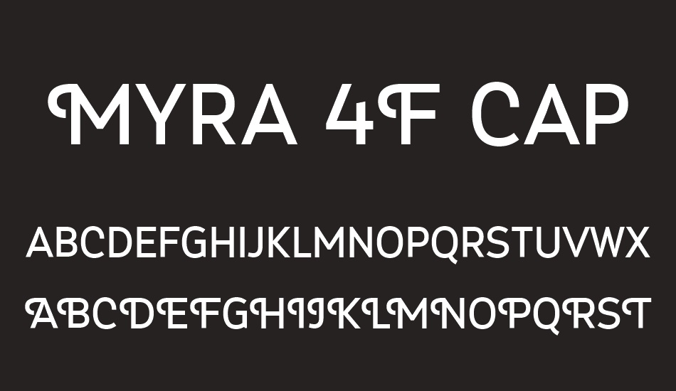 Myra 4F Caps font