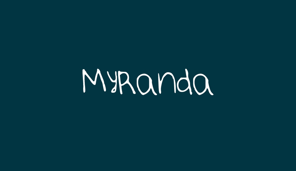 MyRandaRegular font big