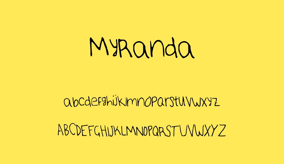 MyRandaRegular font