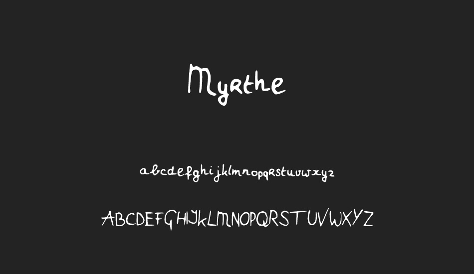 Myrthe font