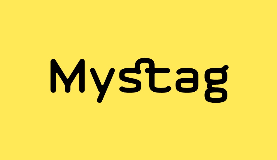 Mystag font big