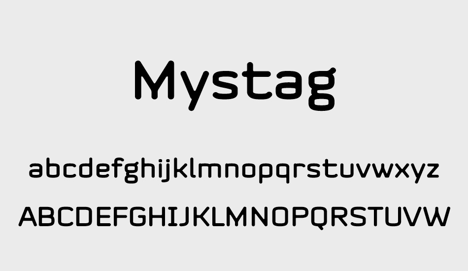 Mystag font