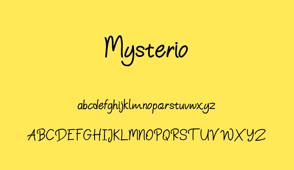 Mysterio font