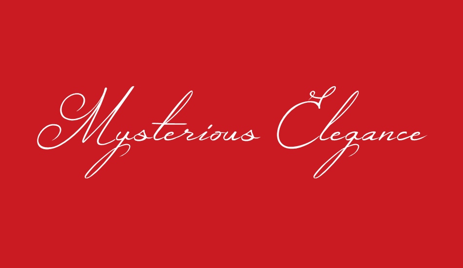 Mysterious Elegance font big