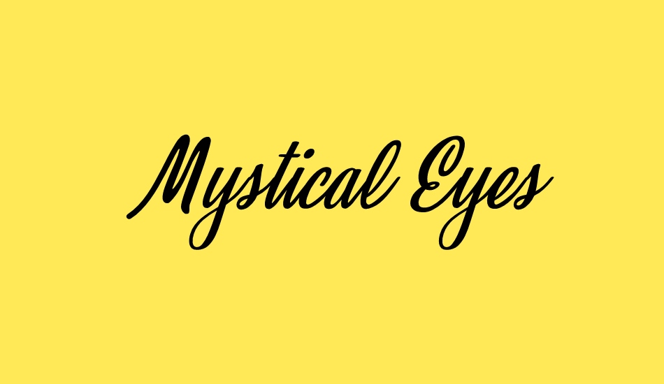 Mystical Eyes Personal Use font big