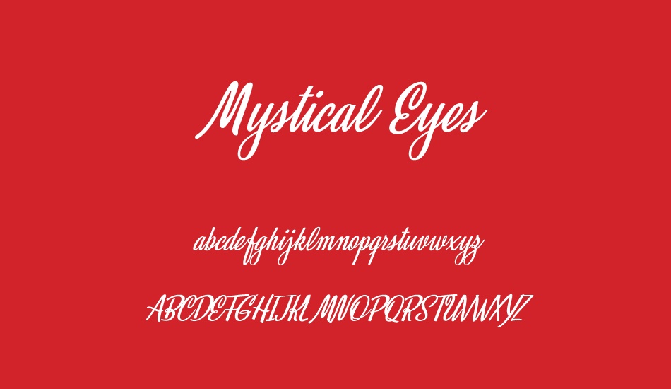 Mystical Eyes Personal Use font