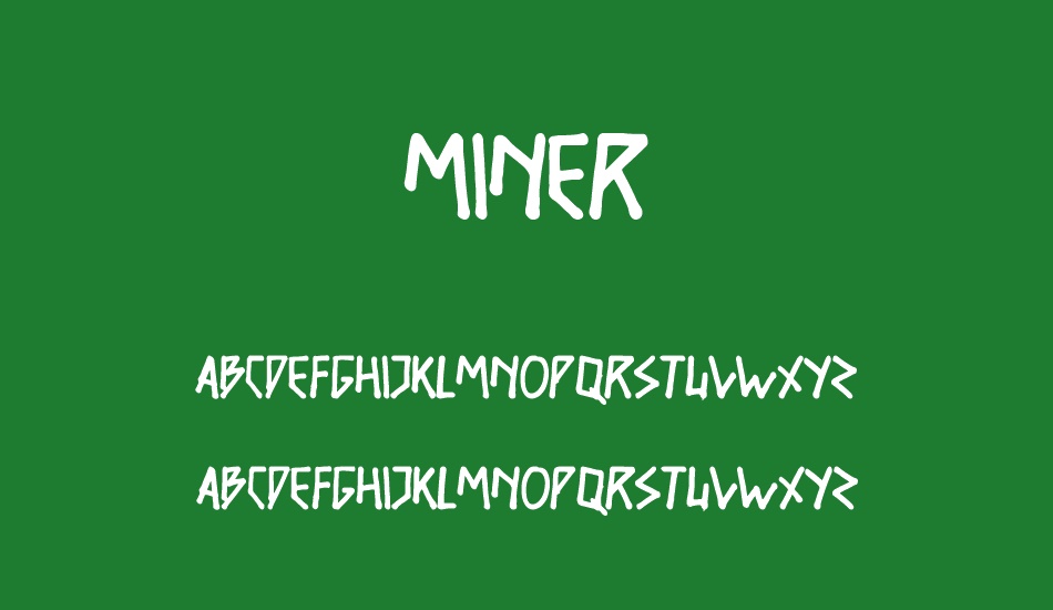 MINER font