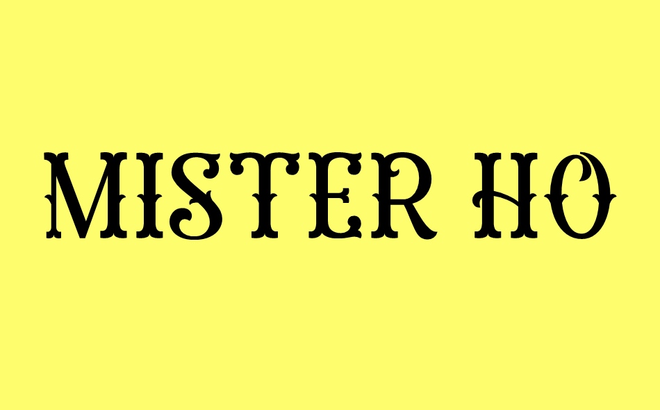 Mister Honey font big