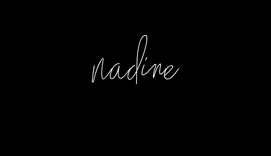 Nadine font big