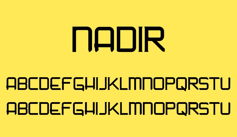 Nadir font