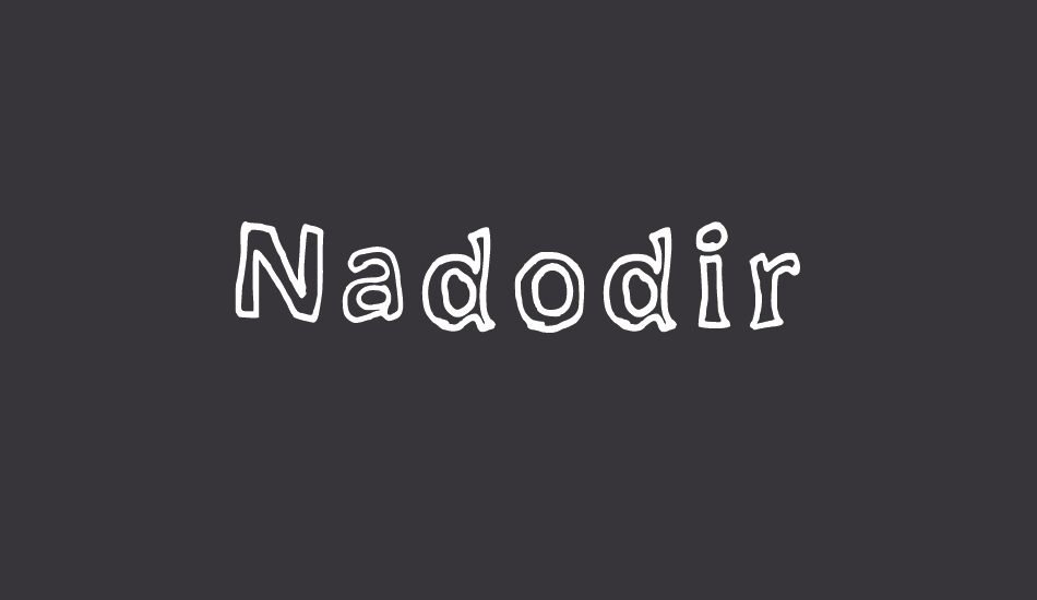 Nadodir font big