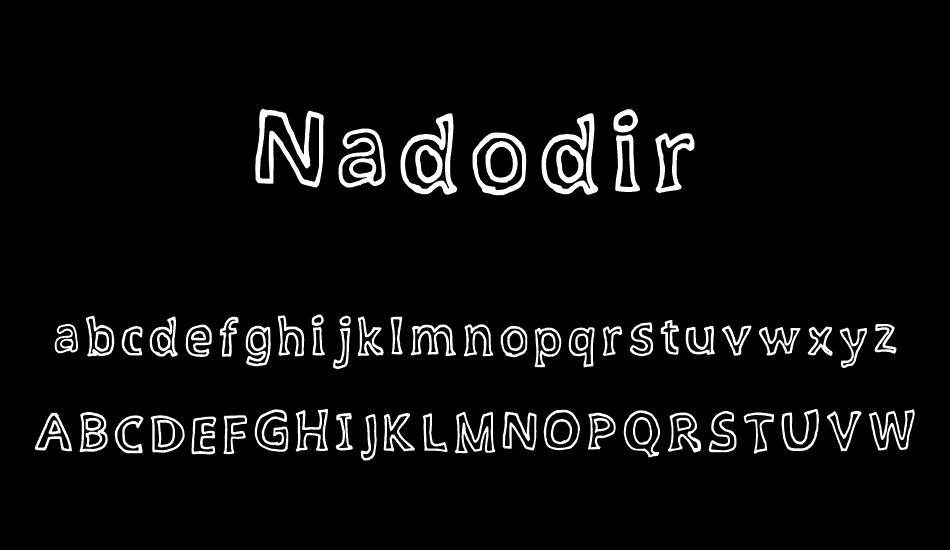 Nadodir font