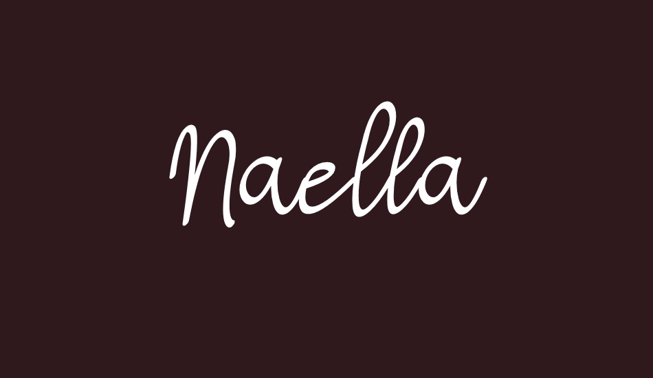 Naella font big