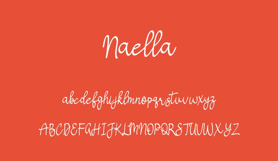 Naella font