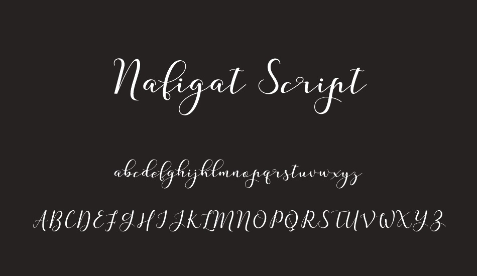 Nafigat Script font