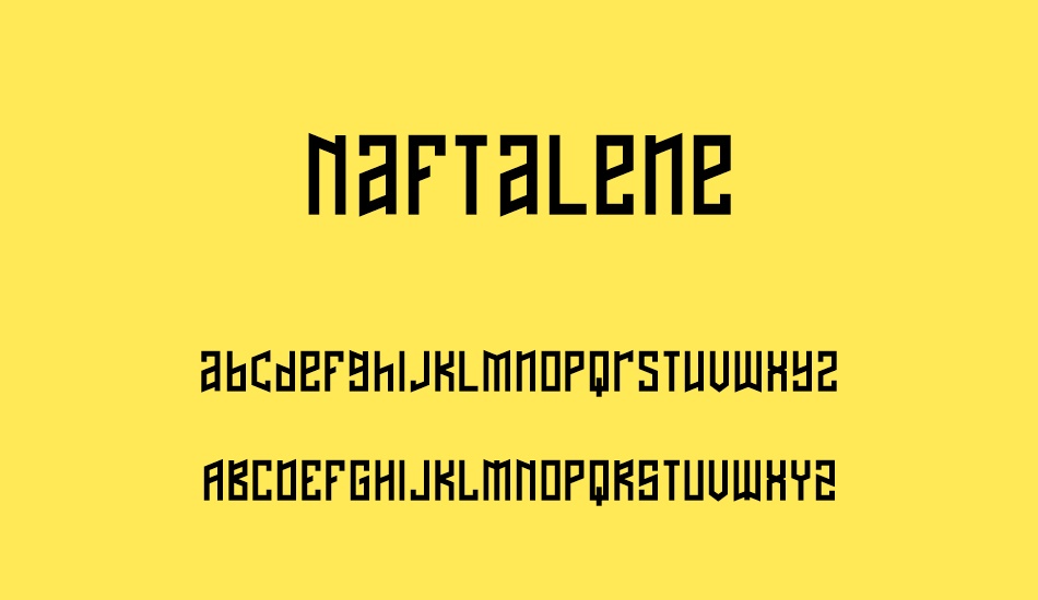 Naftalene font