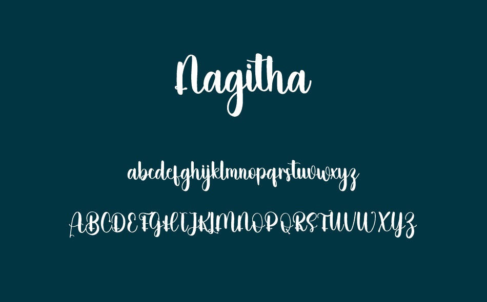 Nagitha font