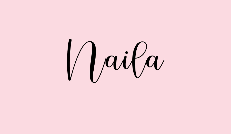 Naila font big