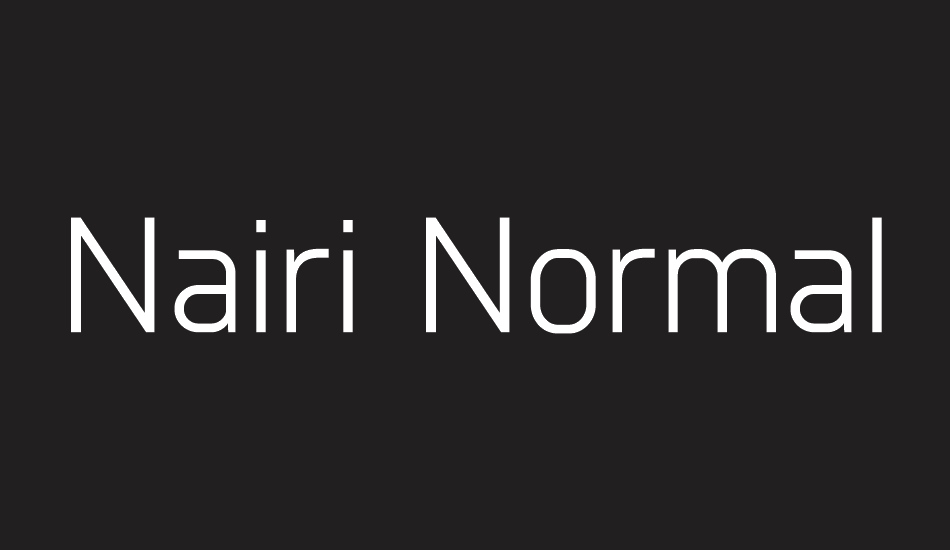 Nairi Normal font big