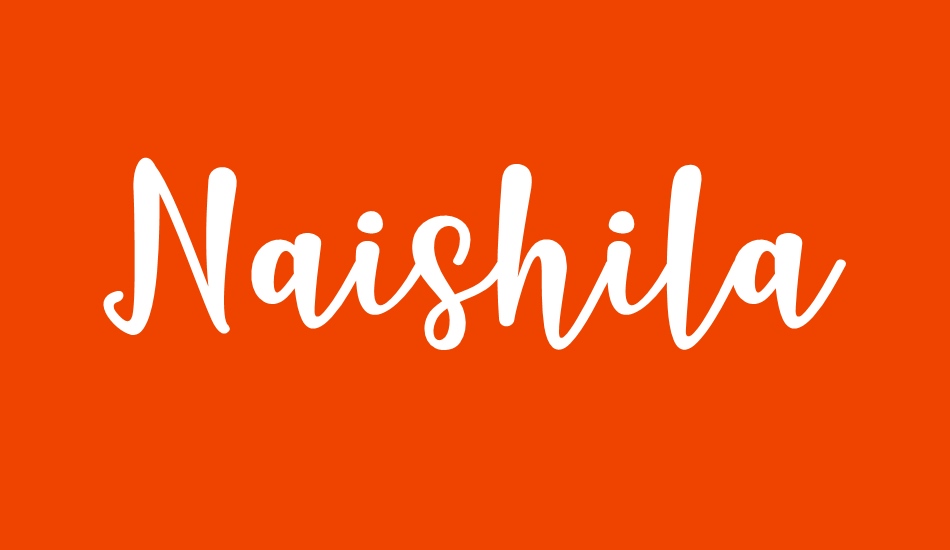 Naishila Dancing Script font big