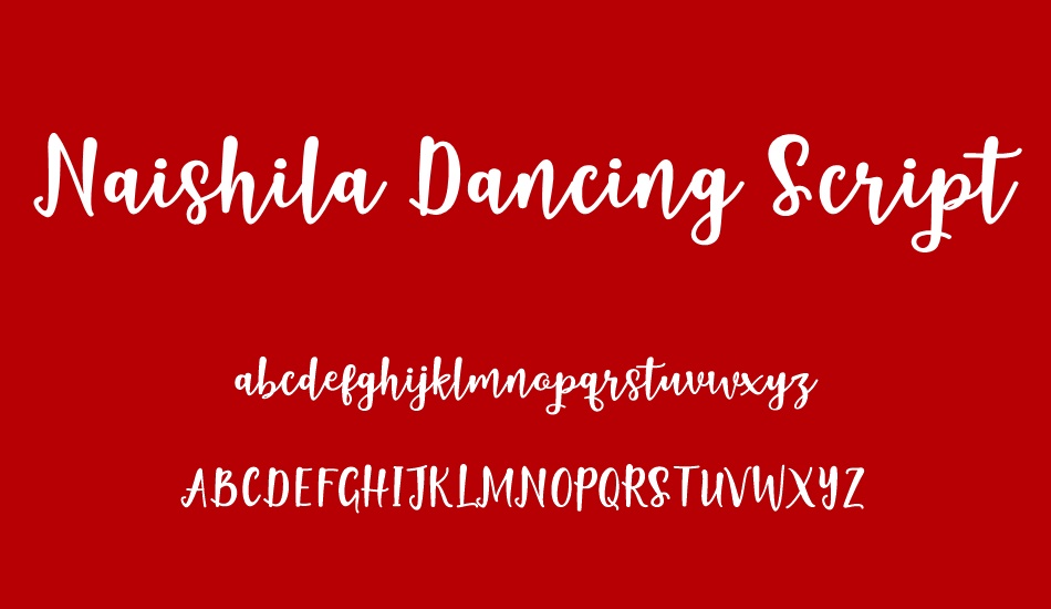 Naishila Dancing Script font