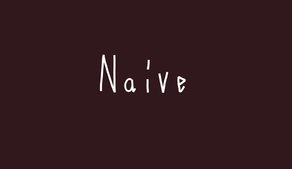 Naive font big