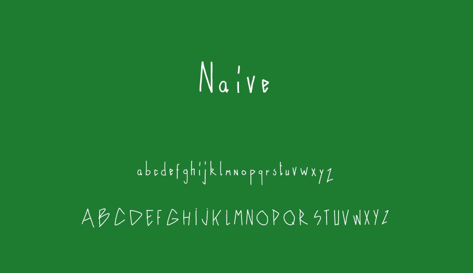 Naive font