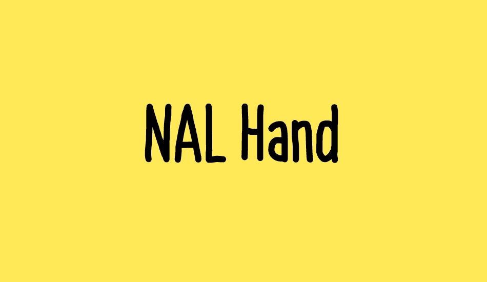 NAL Hand font big