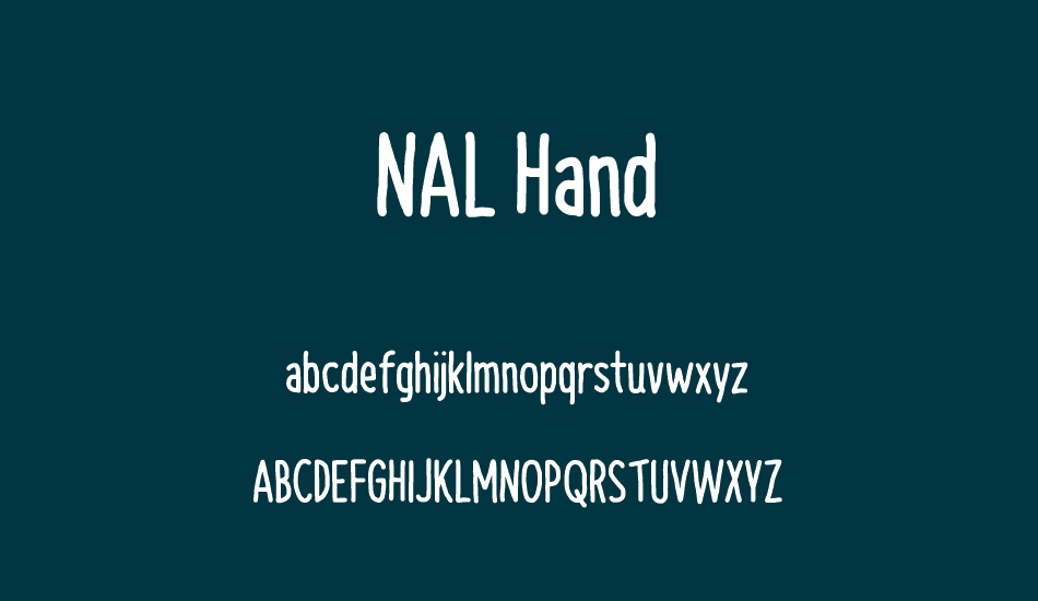 NAL Hand font