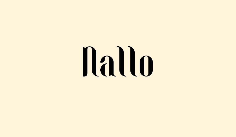 Nallo font big