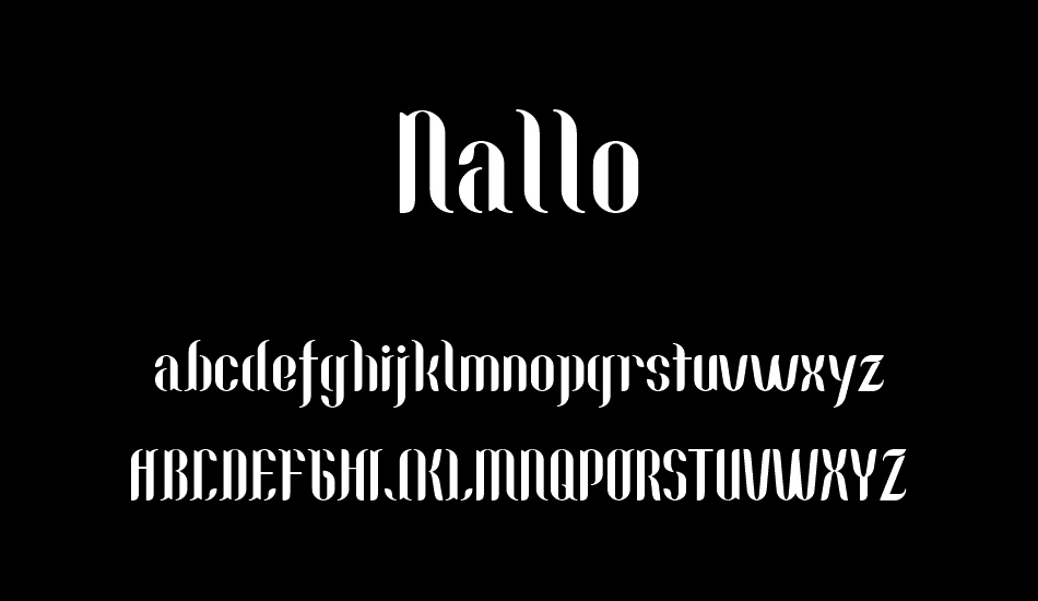 Nallo font