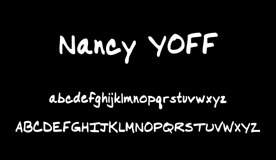 Nancy YOFF font