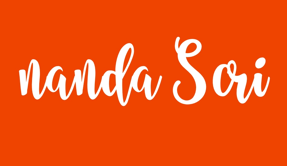 nanda Script FREE font big