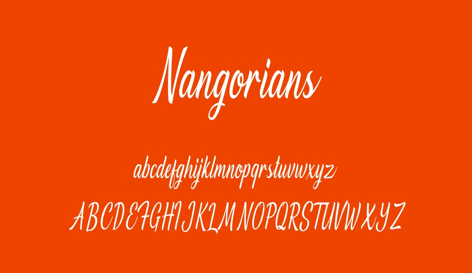 Nangorians font