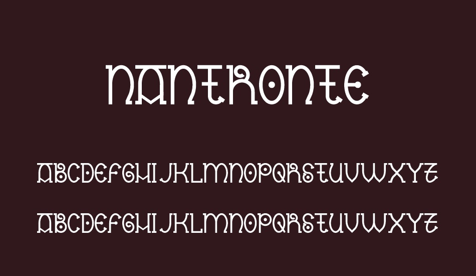 Nantronte font