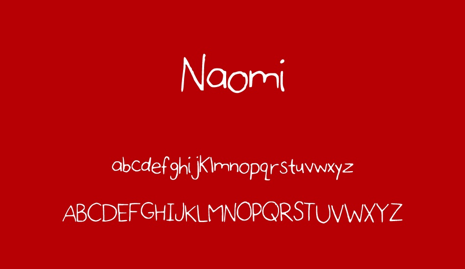 Naomi free font
