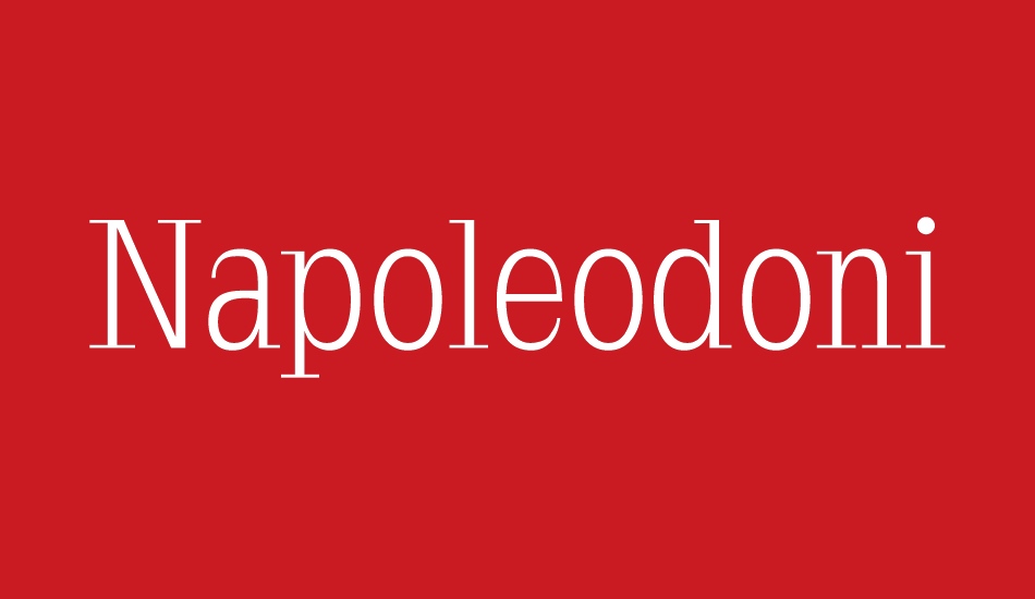 Napoleodoni font big